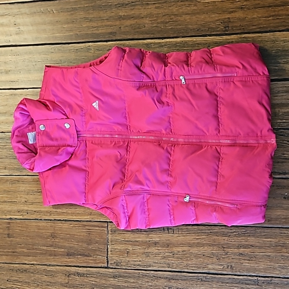 Adidas pink vest size L